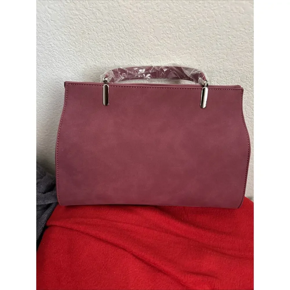 Vanessa Williams Posh Satchel Merlot NWT With Dust Bag